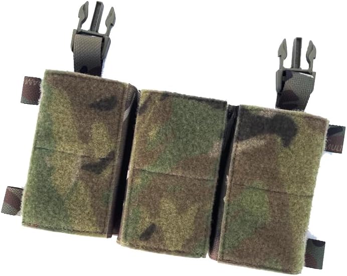 USKDTAC KYWI Tactical Rifle Triple Magazine Pouch with Hook and Loop Fastener