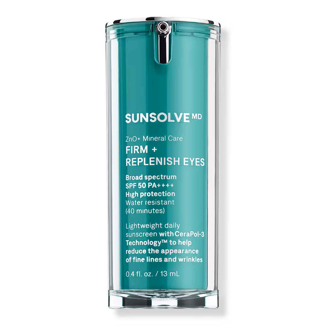 SunsolveMD  ZnO+ Mineral Care Firm + Replenish Eyes SPF50