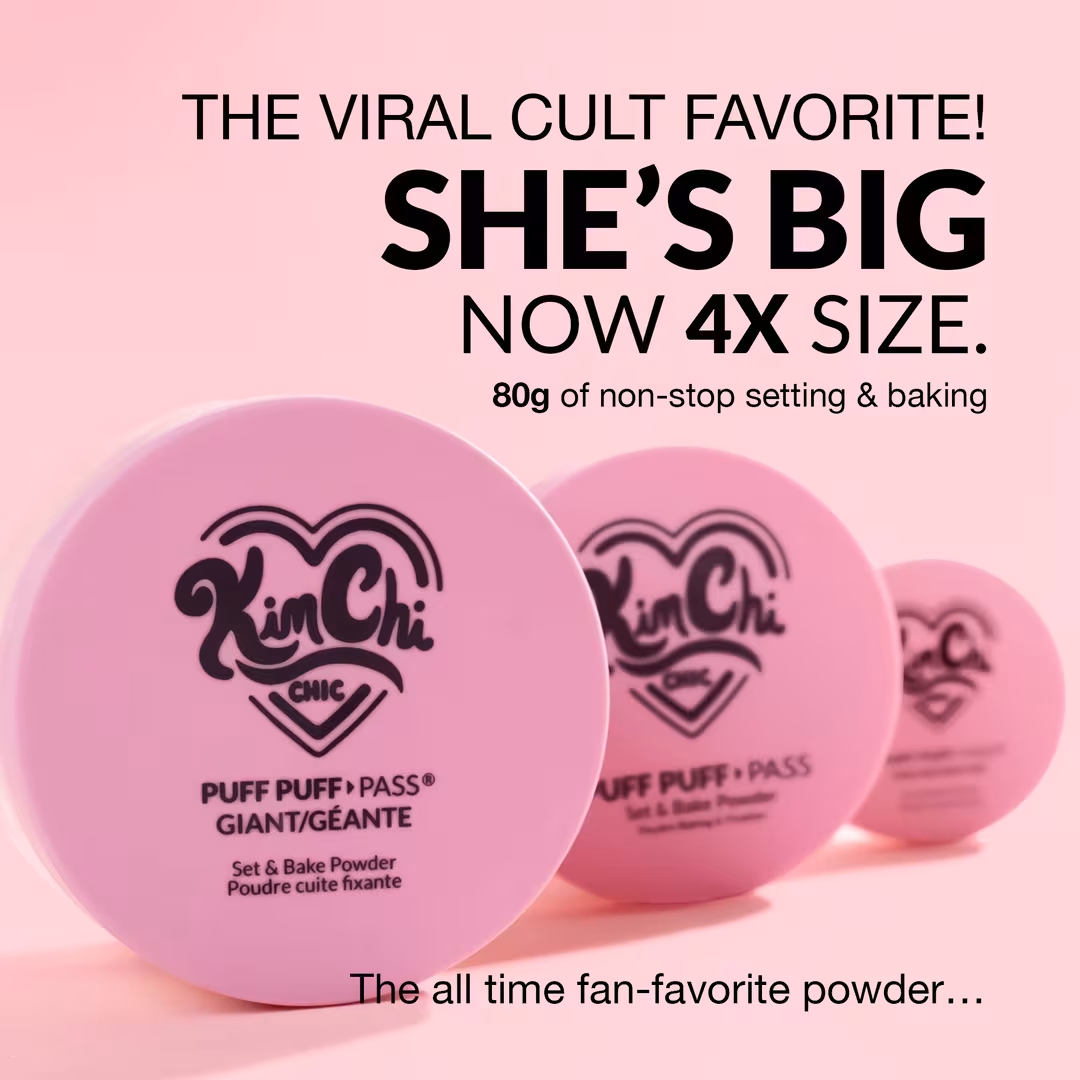 KimChi Chic Beauty  Giant Puff Puff Pass Set & Bake Powder