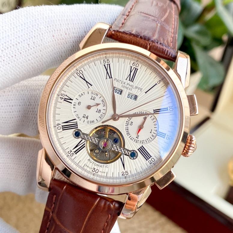 PATEK Watch ANNUAL CALENDAR 42MM LEATHER STRAP Watch
