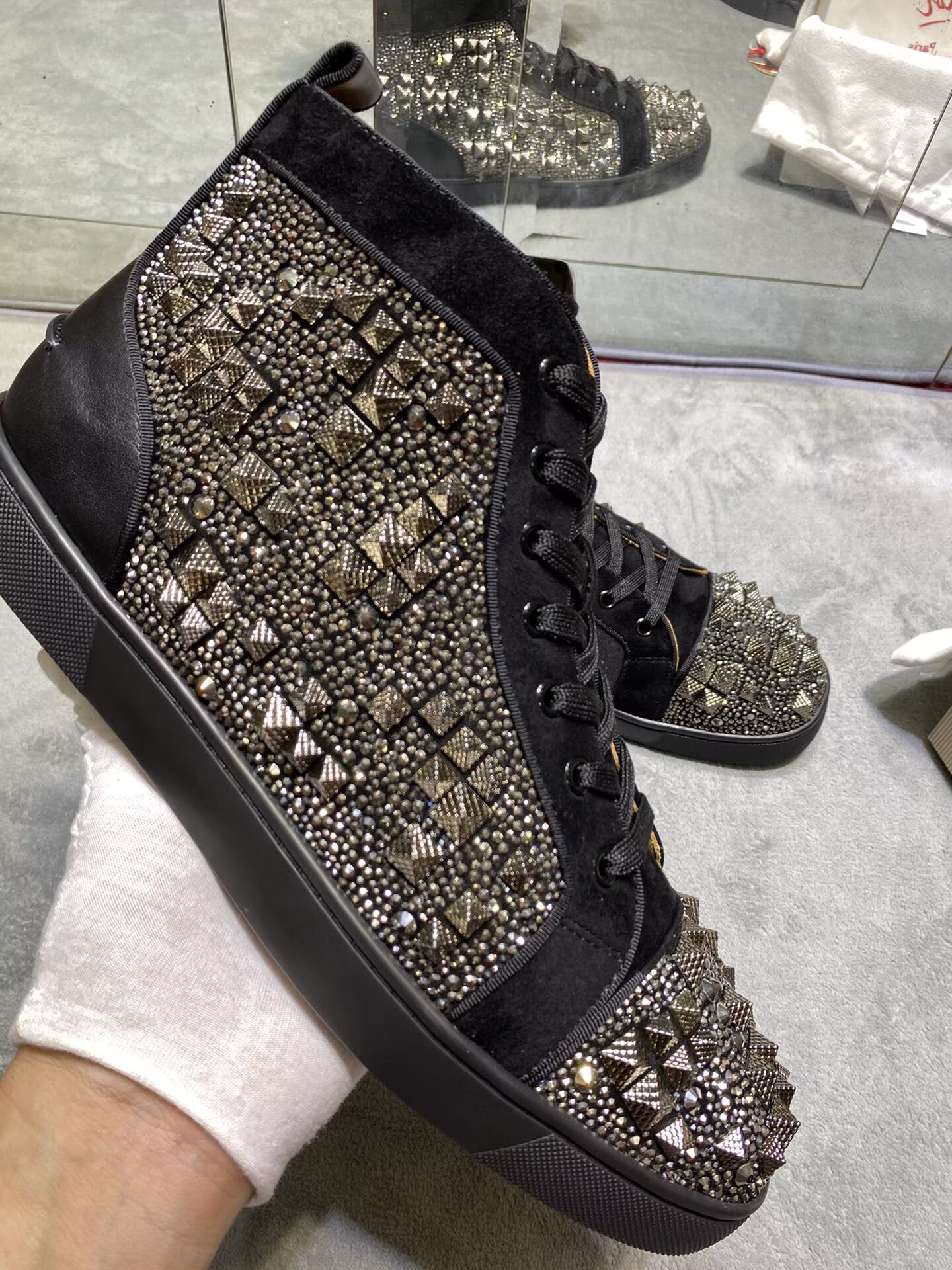 Christian Louboutin Red bottom High-Top - CCSHOES