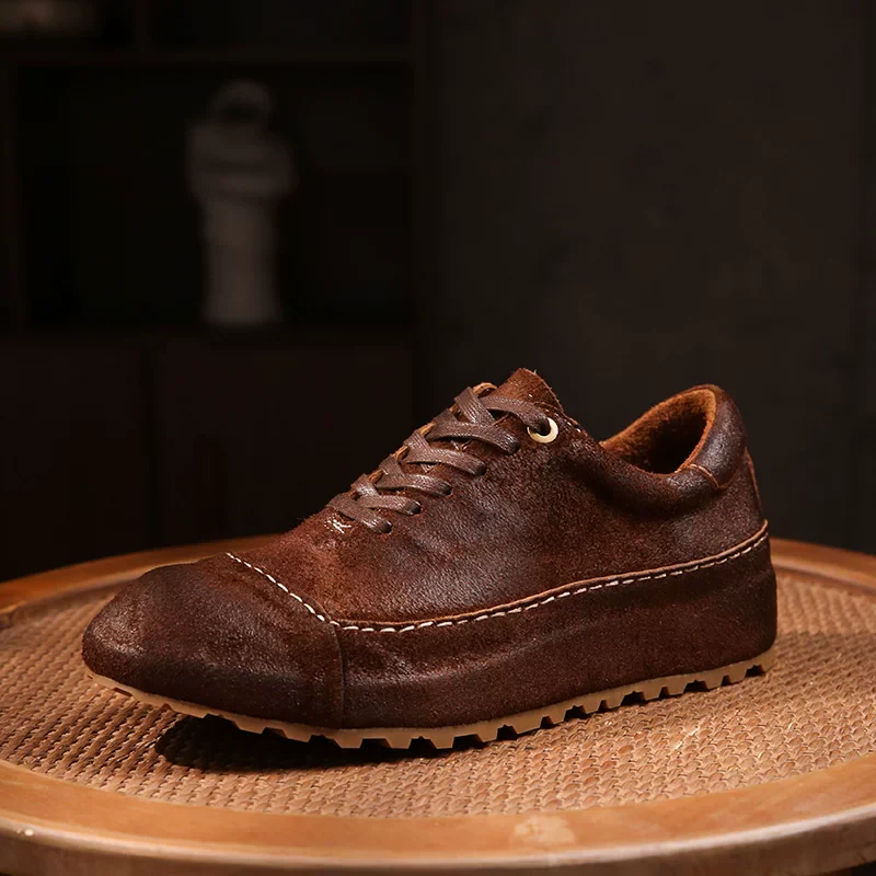 Horse leather Goodyear men's shoes