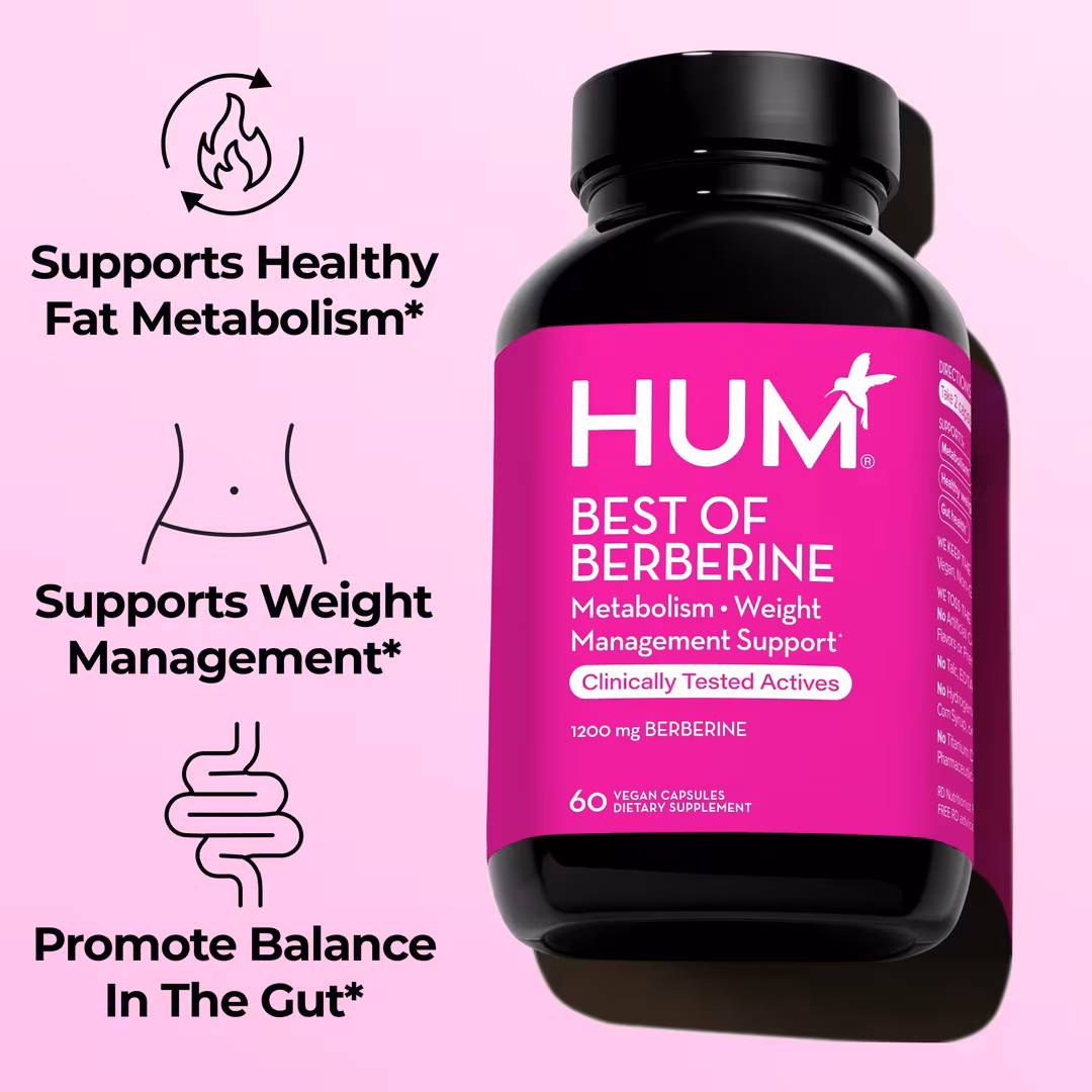 Hum Nutrition  Best of Berberine Weight Management & Glucose Support
