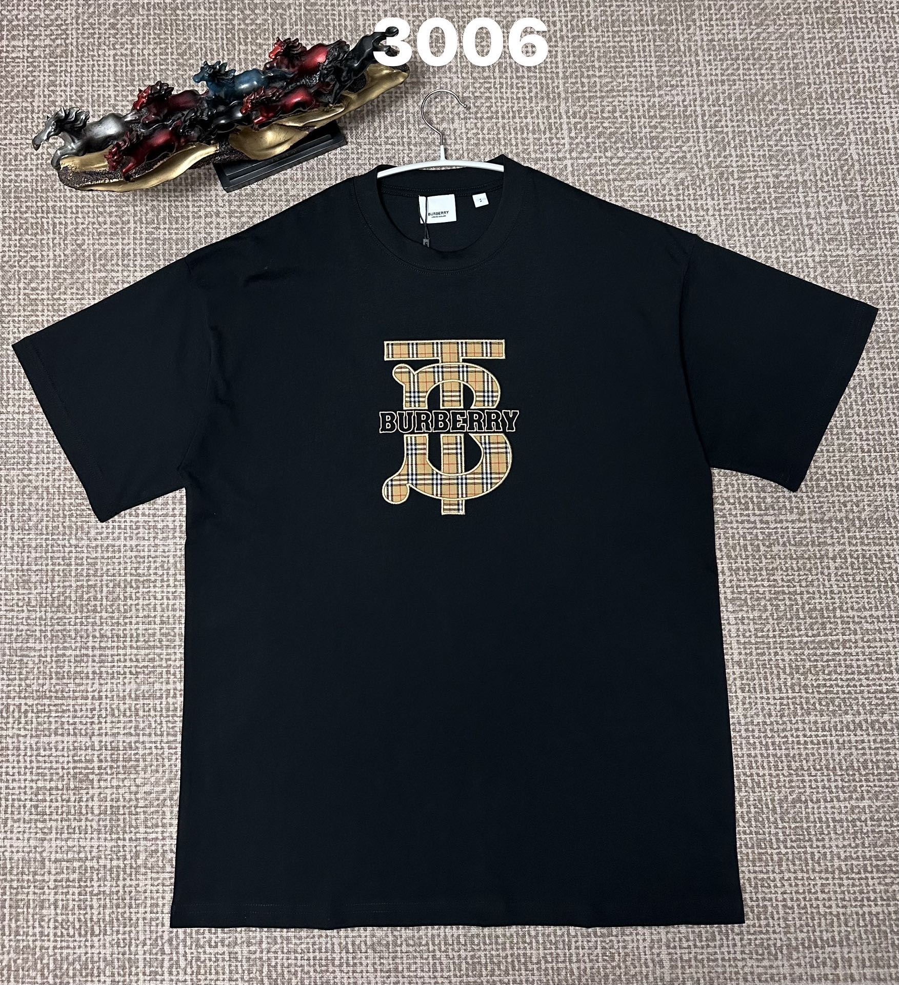 Burberry Check TB Monogram Logo T-Shirt
