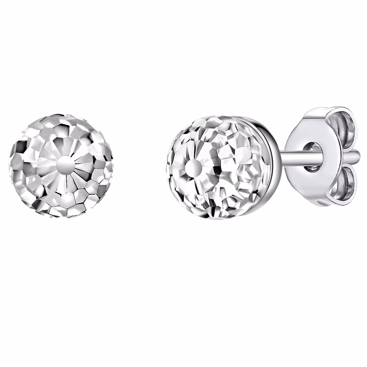 Ohrstecker Sterling Silber verziert mit Kristallen von Swarovski® in Silber