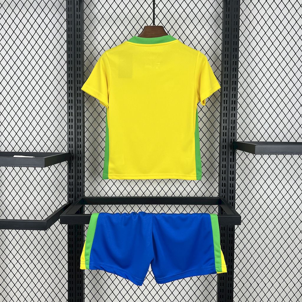 2025/2026 Brazilian Home  Football Shirt Kids Kit socks