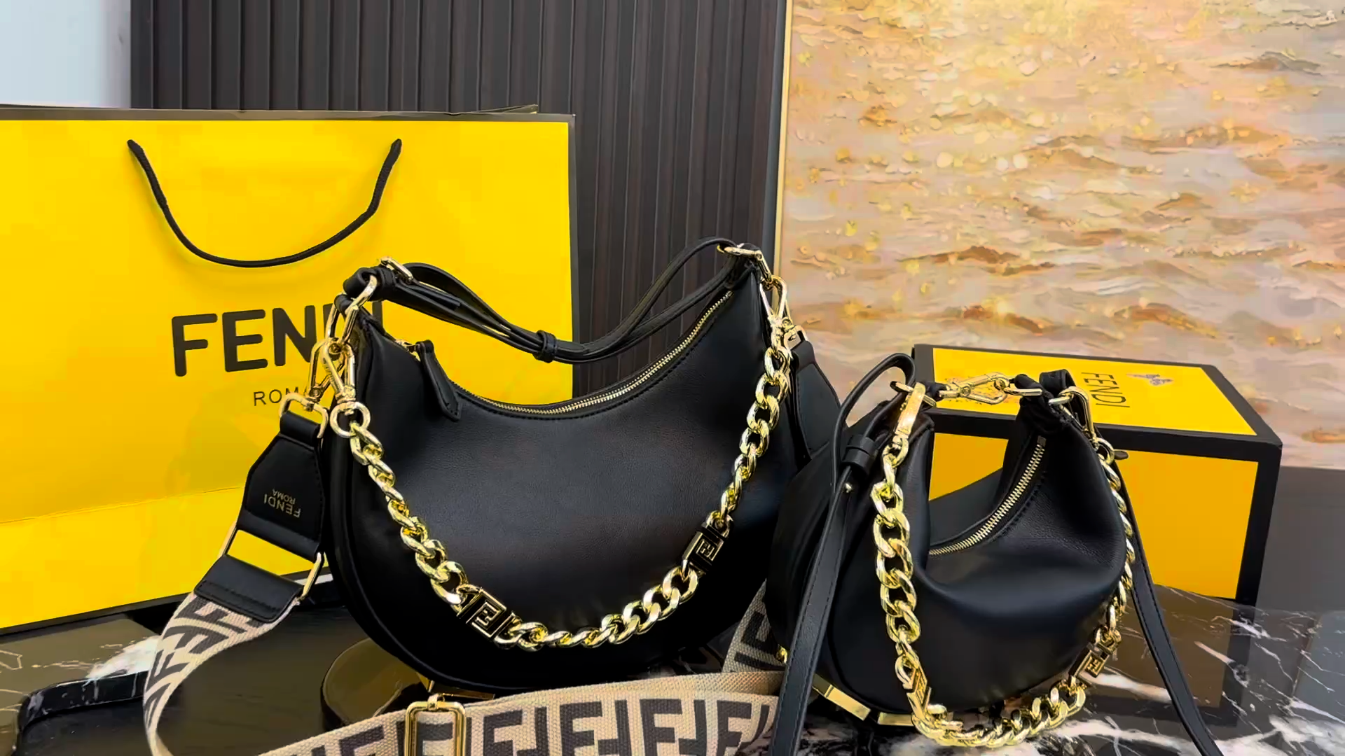 Fendi Graphy Hobo Bag