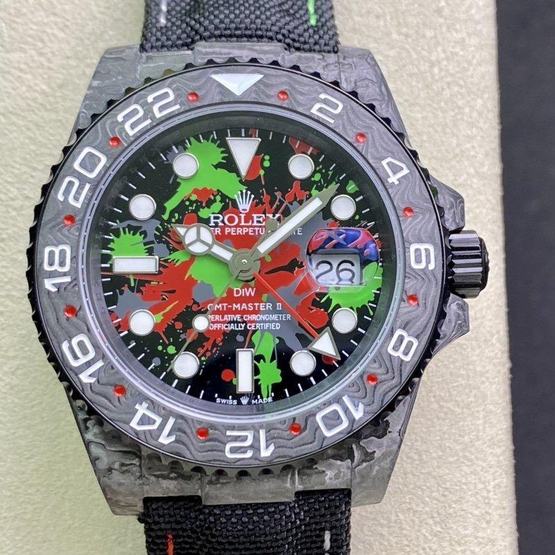 Rolex Watch GMT - MASTER II CARBON MULTI COLOR DIAL Watch