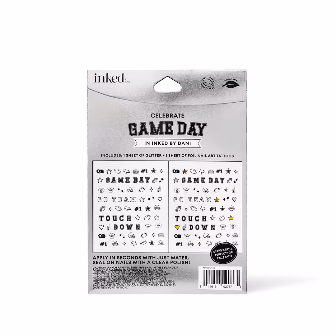 Inked by Dani  Game Day Victory Nail Art
