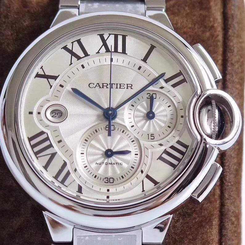 Cartier Watch BALLON BLEU 42 CHRONOGRAPH STAINLESS STEEL