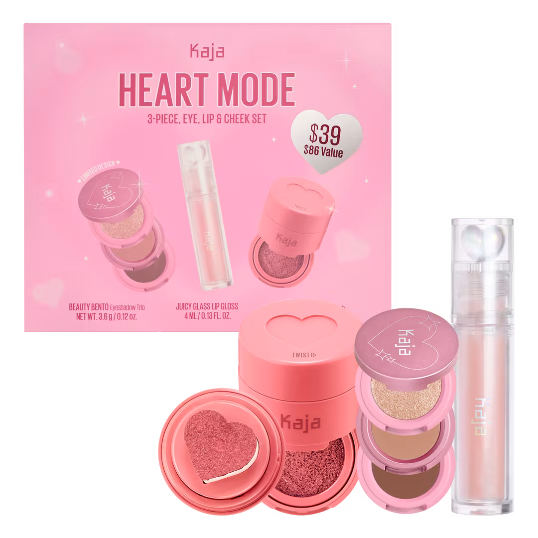 Kaja  Heart Mode - 3 Piece Eye, Lip & Cheek Set