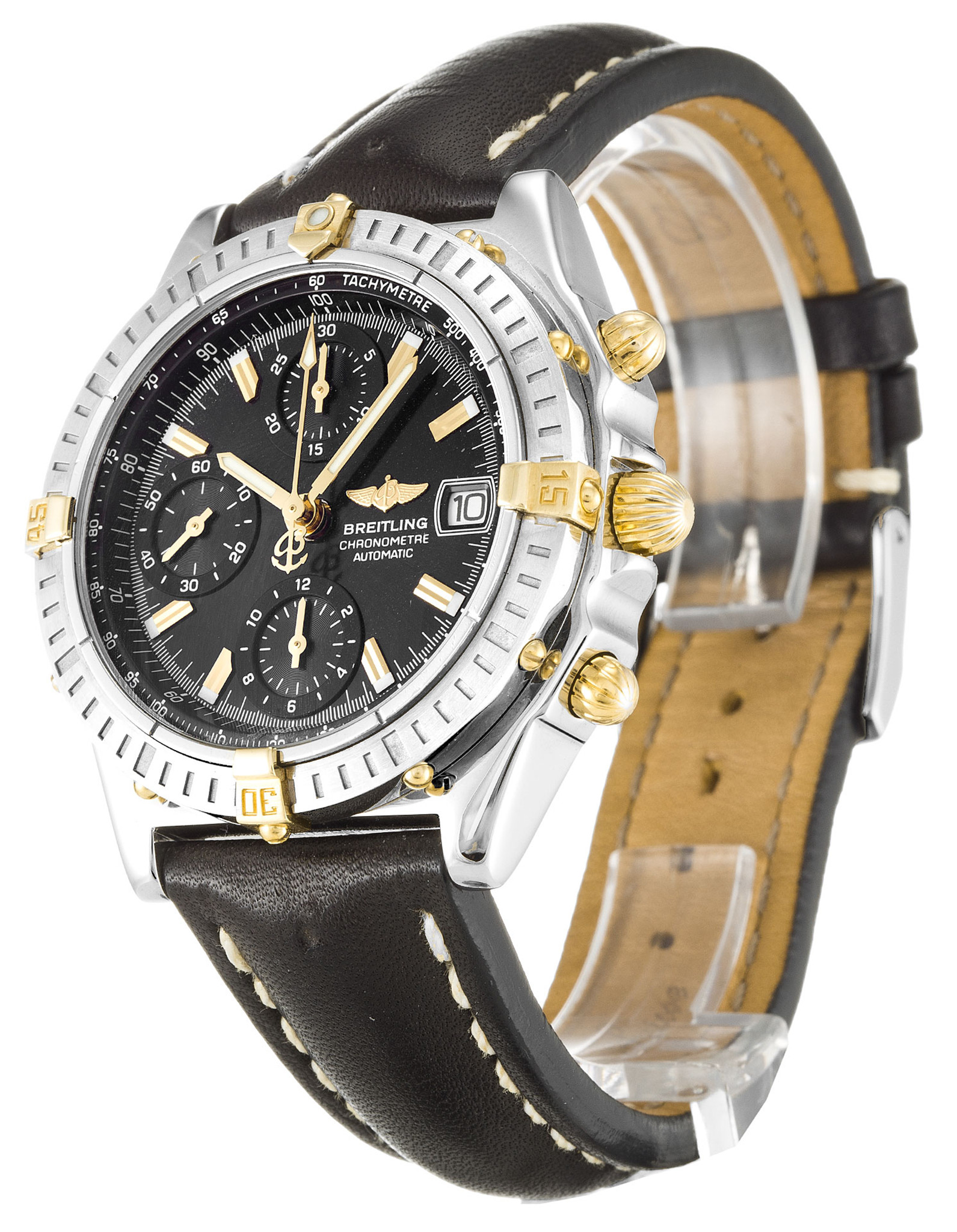 Replica Breitling Chronomat Black Dial Stick Markers B13352