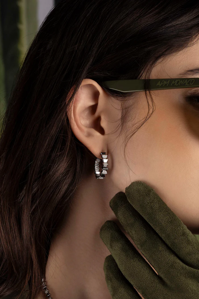 Orecchini a cerchio Up and Down