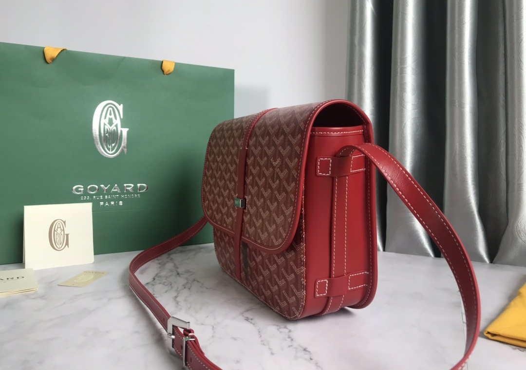 Replica Goyard 2MMLTY01CL01P Belvedere MM Bag GY020183 Red