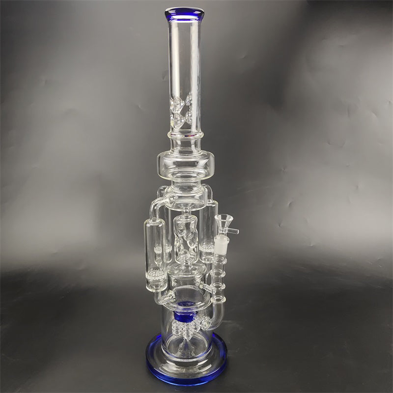 21 Multi Chamber Recycler Glass Bong