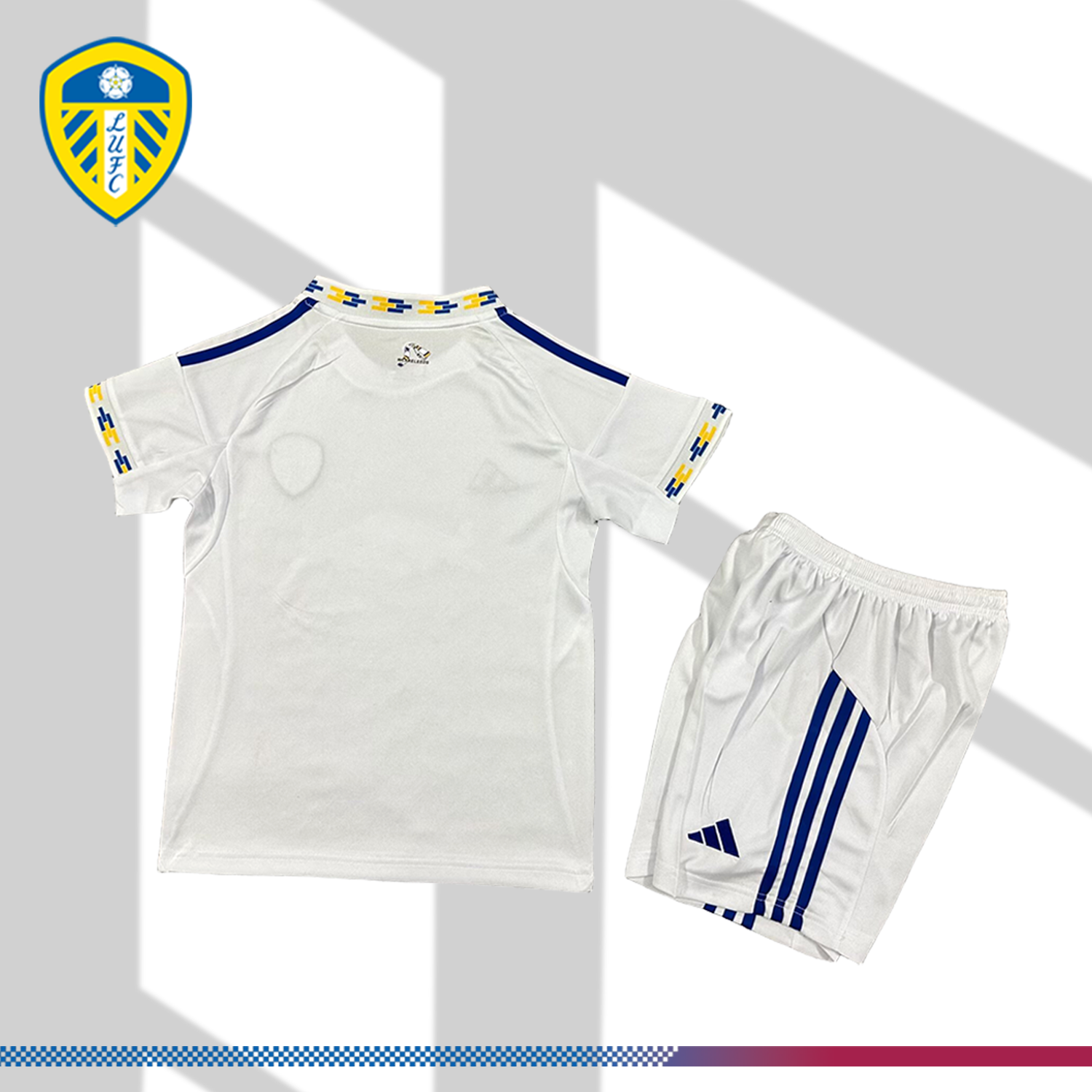 2025/2026 Leeds United Home Football Shirt (Kids Kit socks)
