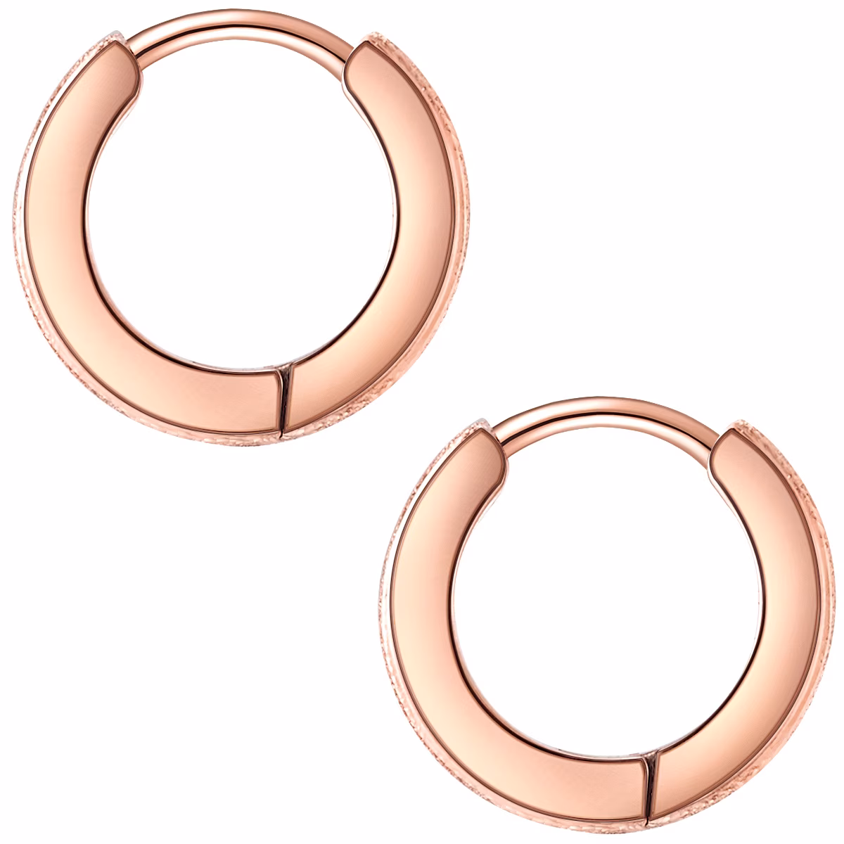 Creolen Edelstahl in Roségold