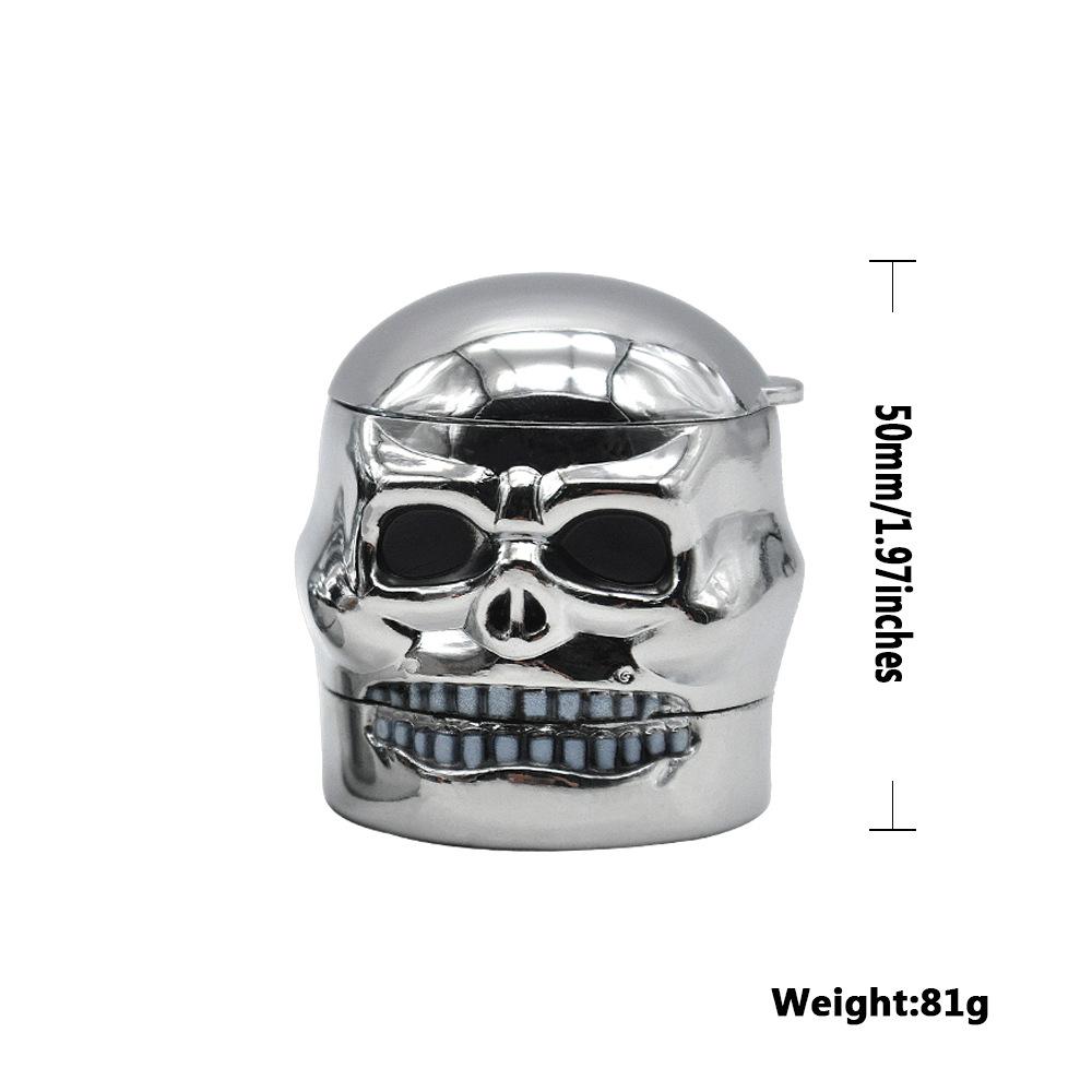 Skull Metal Weed Grinder 3 Layer