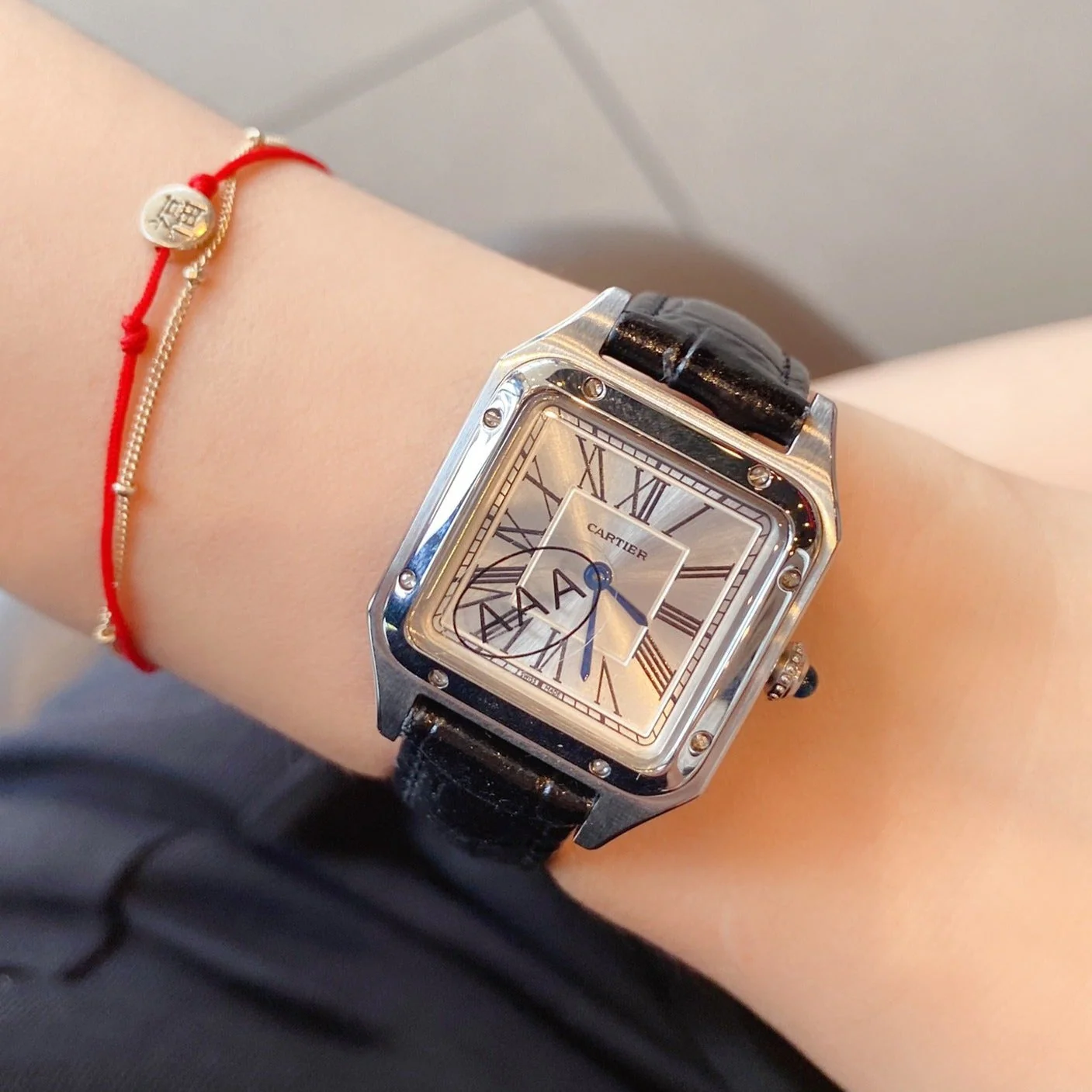Cartier Watch SANTOS DE CARTIE QUARTZ 28MM STEEL CASE