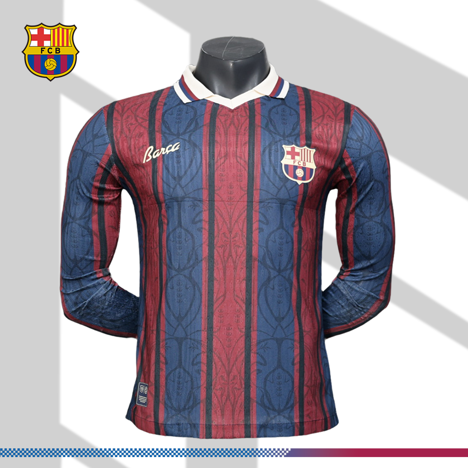 2025/2026 Barcelona Special Edition Long Sleeve Football Jersey（Player Edition）