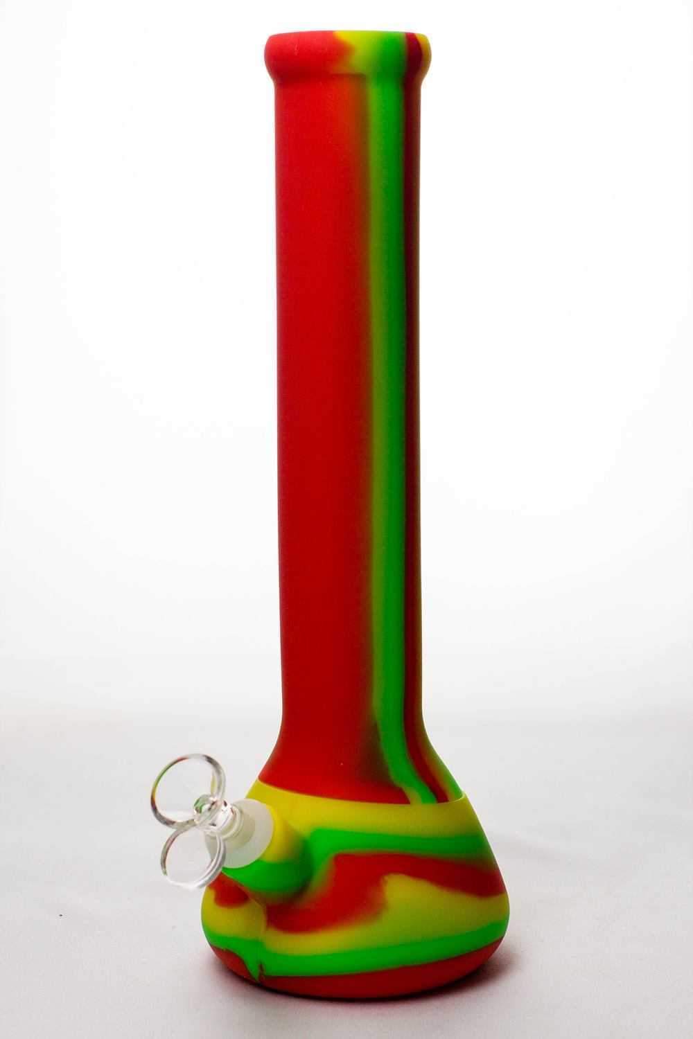 13 Stripe Silicone Beaker Bong