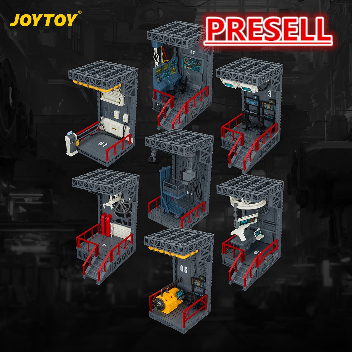 JOYTOY Hangar-Style Base Diorama Display Case - JOYTOY WORLD