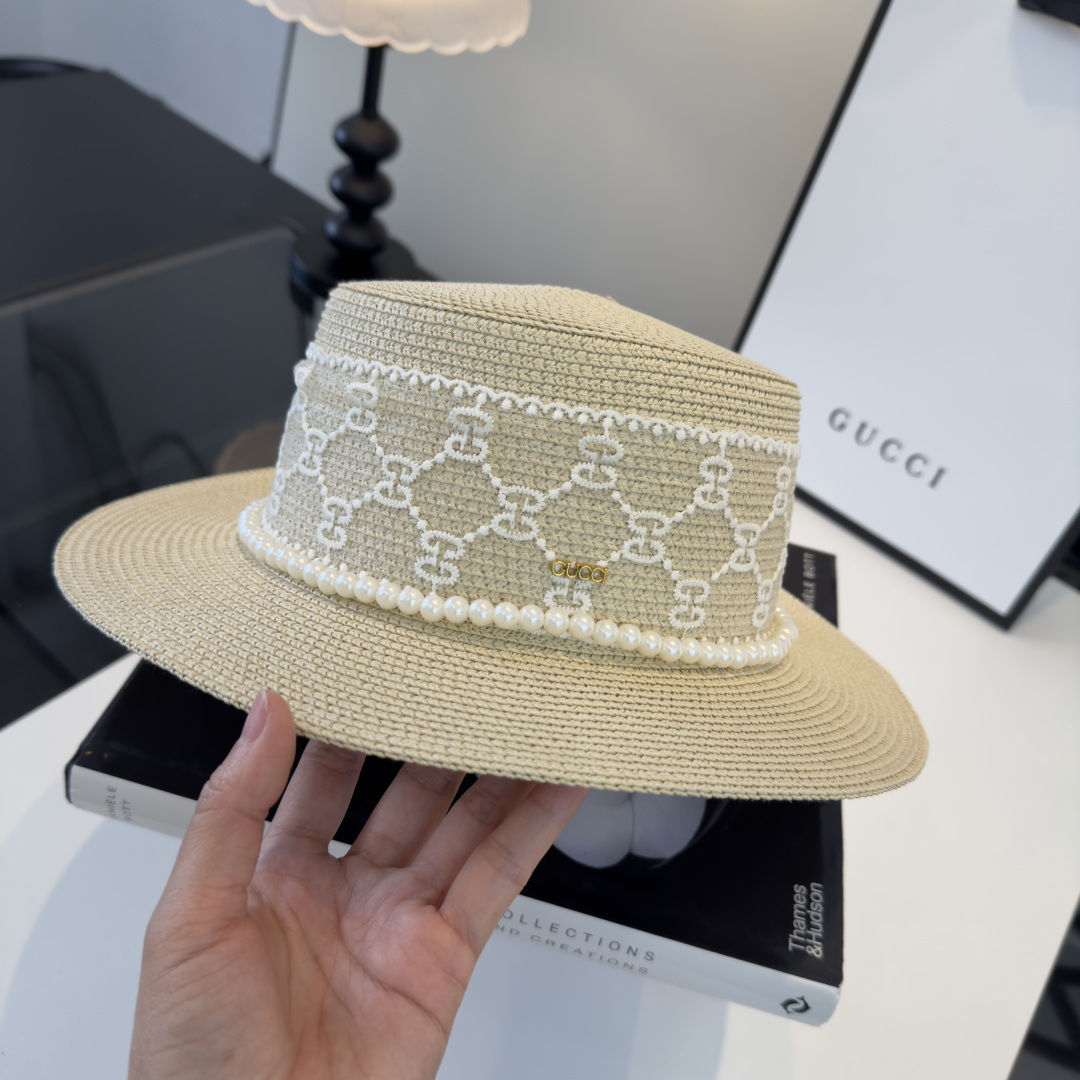 Gucci Sunhat new lace flat top sun hat
