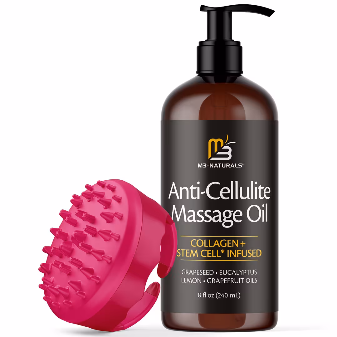 M3  Anti-Cellulite Oil & Silicone Brush Kit