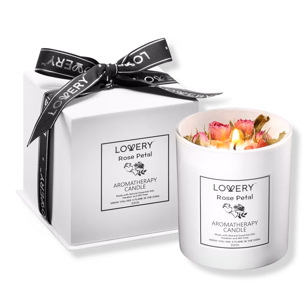 Lovery  Rose Luxury Aromatherapy Scented Candle