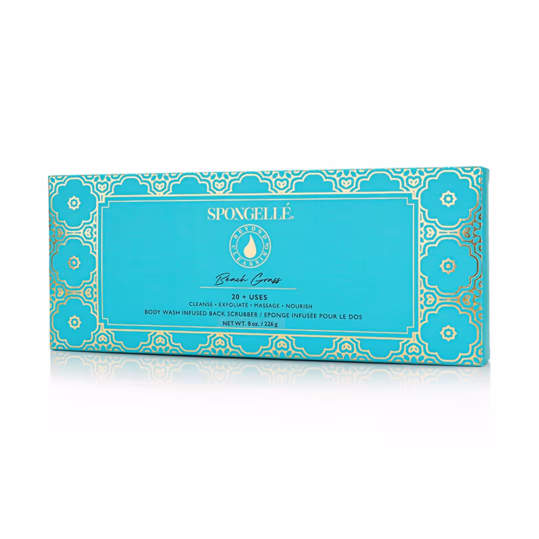 SPONGELLE  Daisy Collection Back Scrubber - Beach Grass