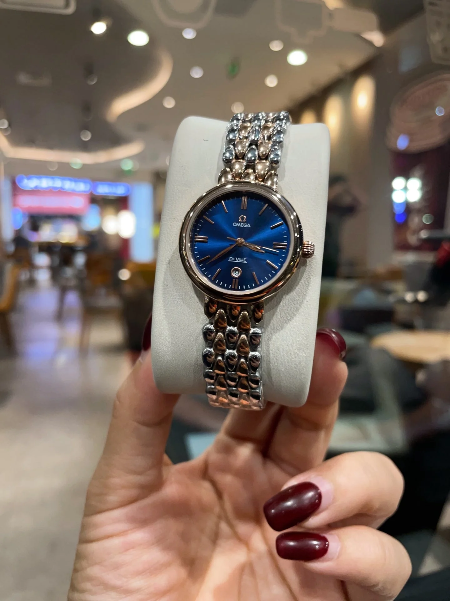 Omega Watch De Ville 27mm Blue Dial