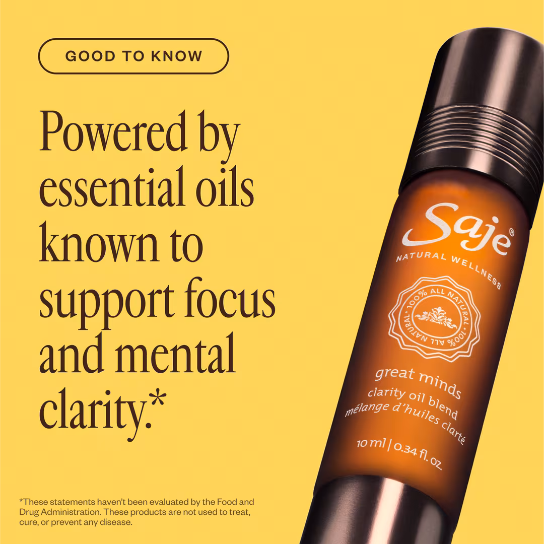 Saje Natural Wellness  Great Minds Clarity Oil Blend Roll-On