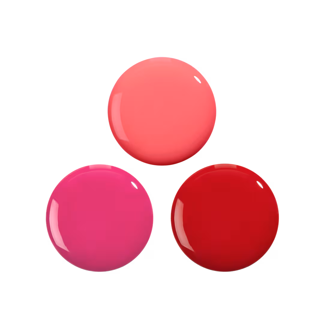 Nails Inc.  It's Topless Reds 1-Step Gel-Like Manicure Nail Polish Set