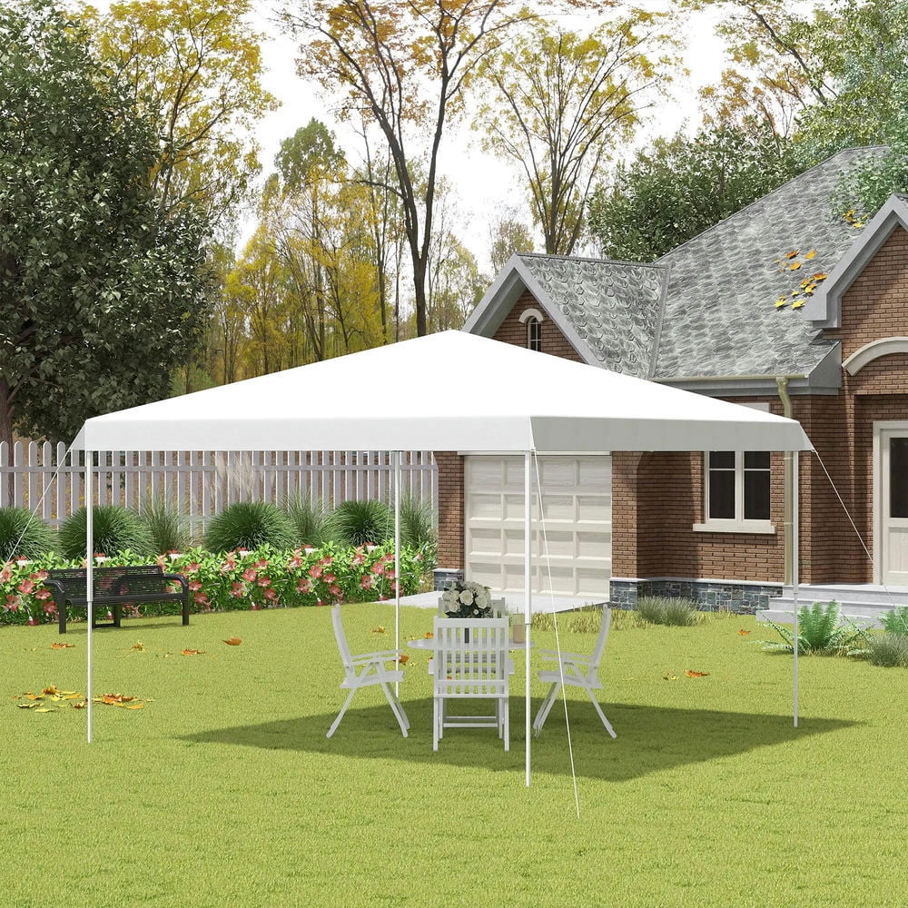 Barara King Outdoor Canopy Tent, Patio Portable Canopy,13' x 13' Pop Up Canopy Tent, Instant Sun Shelter, Tents for Parties,White
