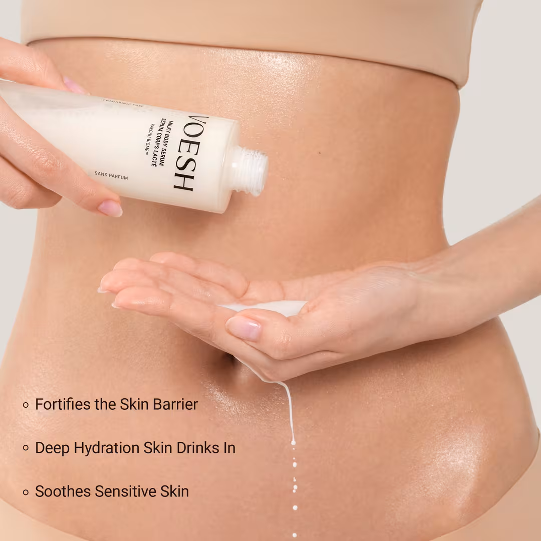 VOESH  Hydrating Milky Body Serum with Ceramides & Cica for Barrier Repair