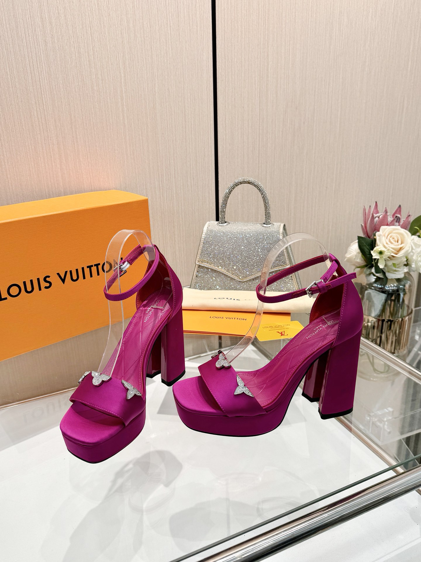 LV platform sandals
