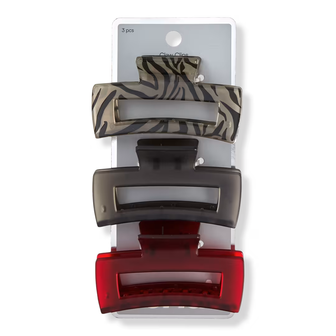 Conair Accessories  Open-Rectangle Claw Clips