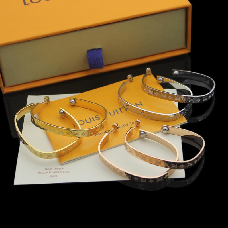 LV Nanogram Hoop Earrings