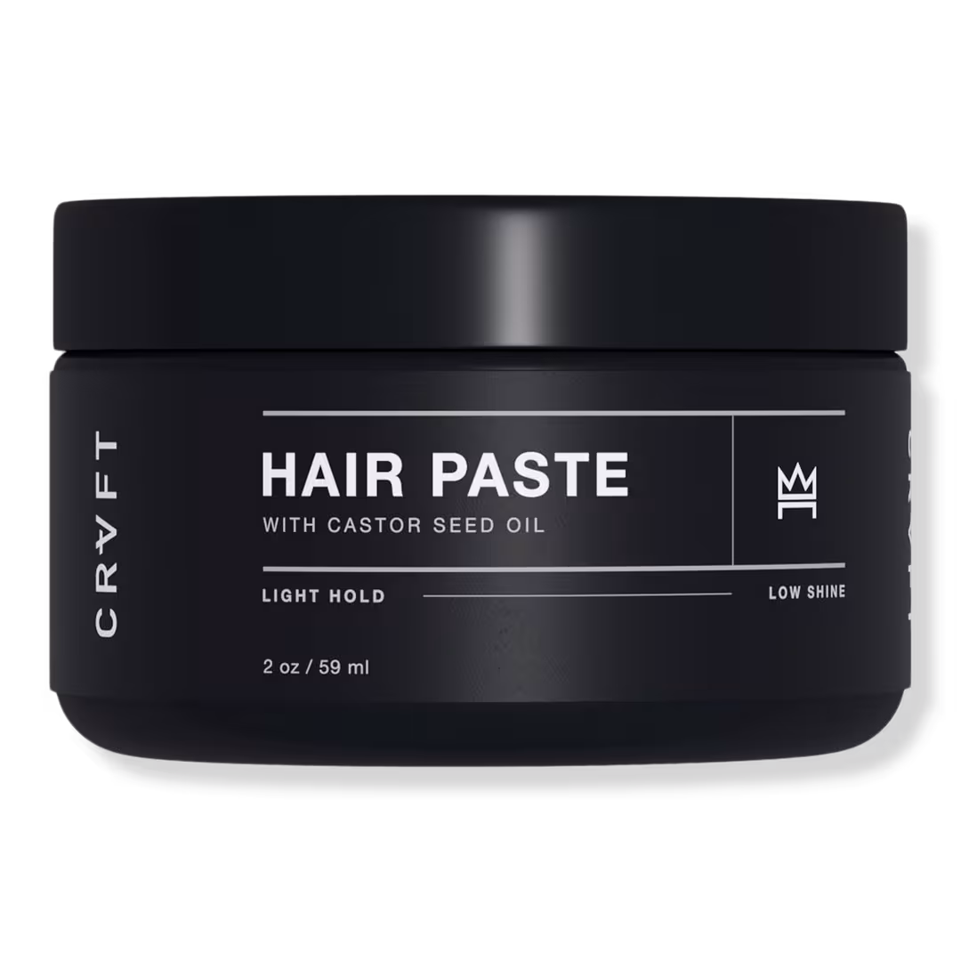 CRVFT  Hair Paste for Men, Medium Hold, Low Shine, Boosts Volume & Texture, Water‑Based