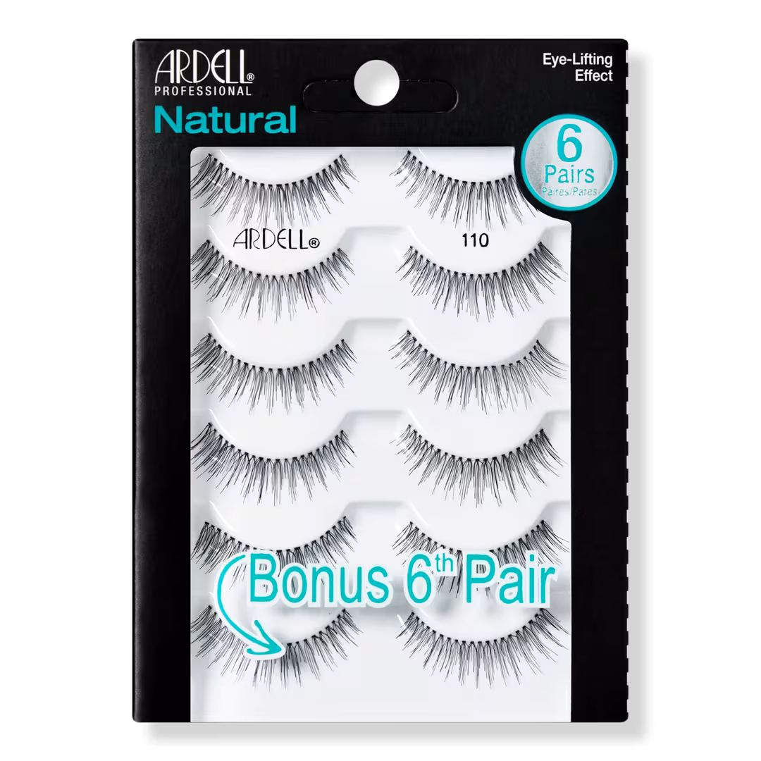 Ardell  Natural #110 Black False Eyelashes Multipack