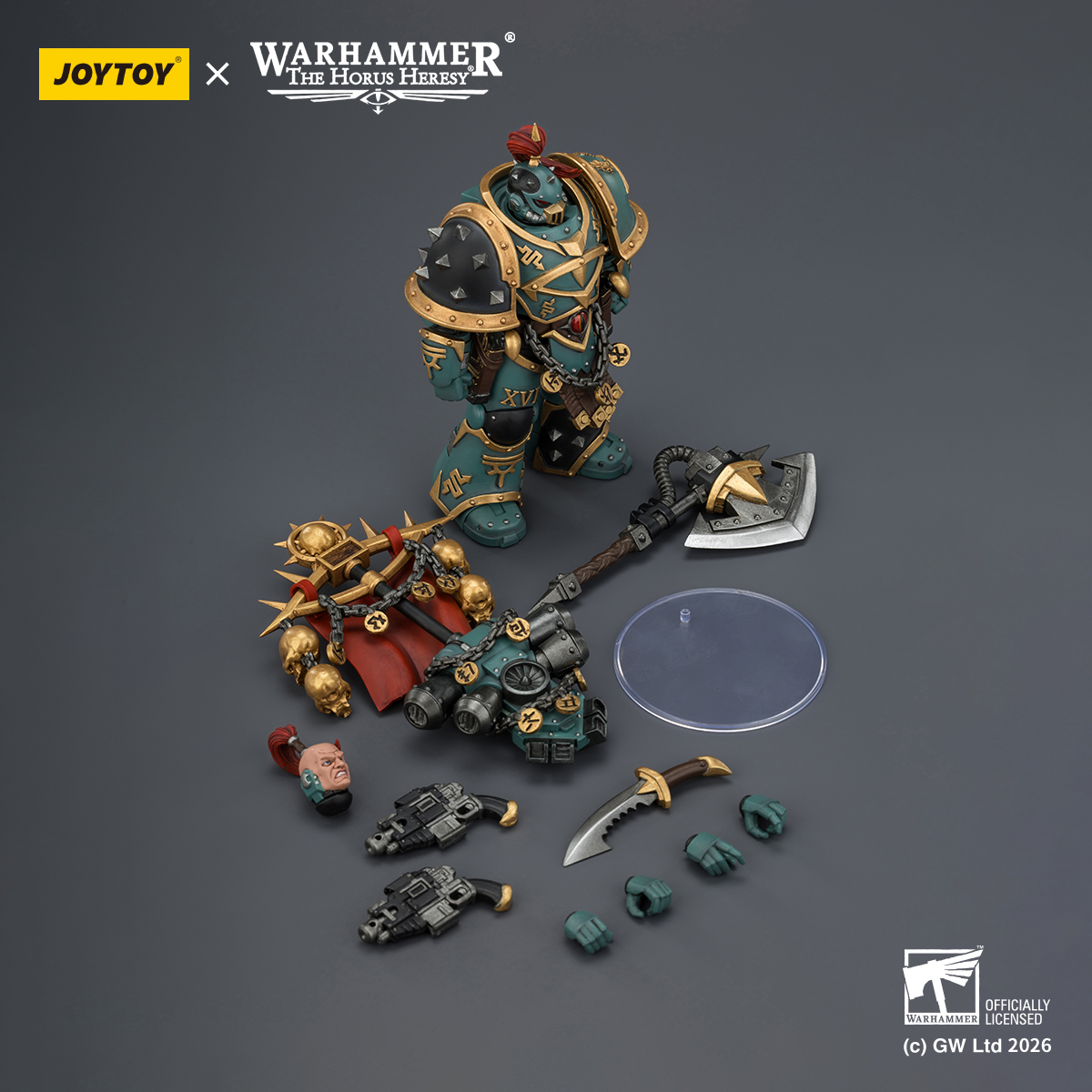 JOYTOY JT03936 Warhammer The Horus Heresy 1:18 Sons Of Horus Vheren Ashurhaddon Master of the True Sons - JOYTOY WORLD