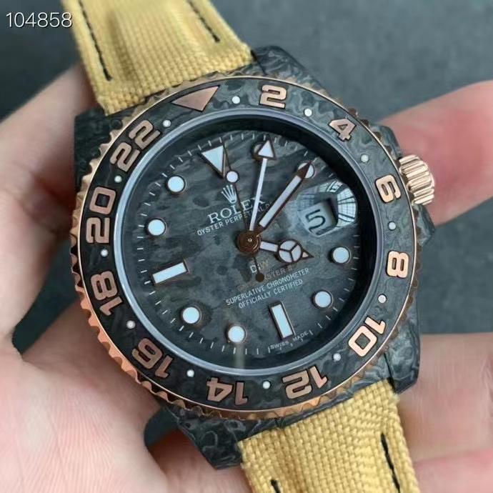 Rolex Watch GMT-MASTER II CUSTOM CARBON EVEROSE GOLD Watch