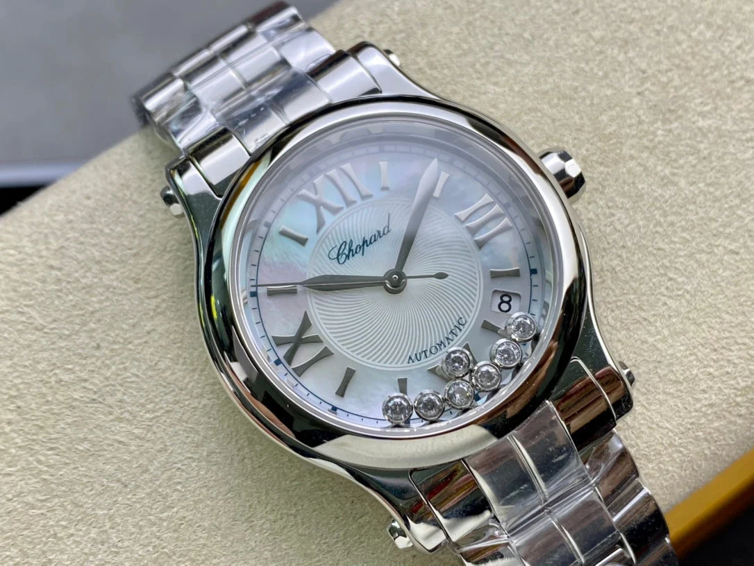 Cartier Watch Happy Diamond Silver White Dial