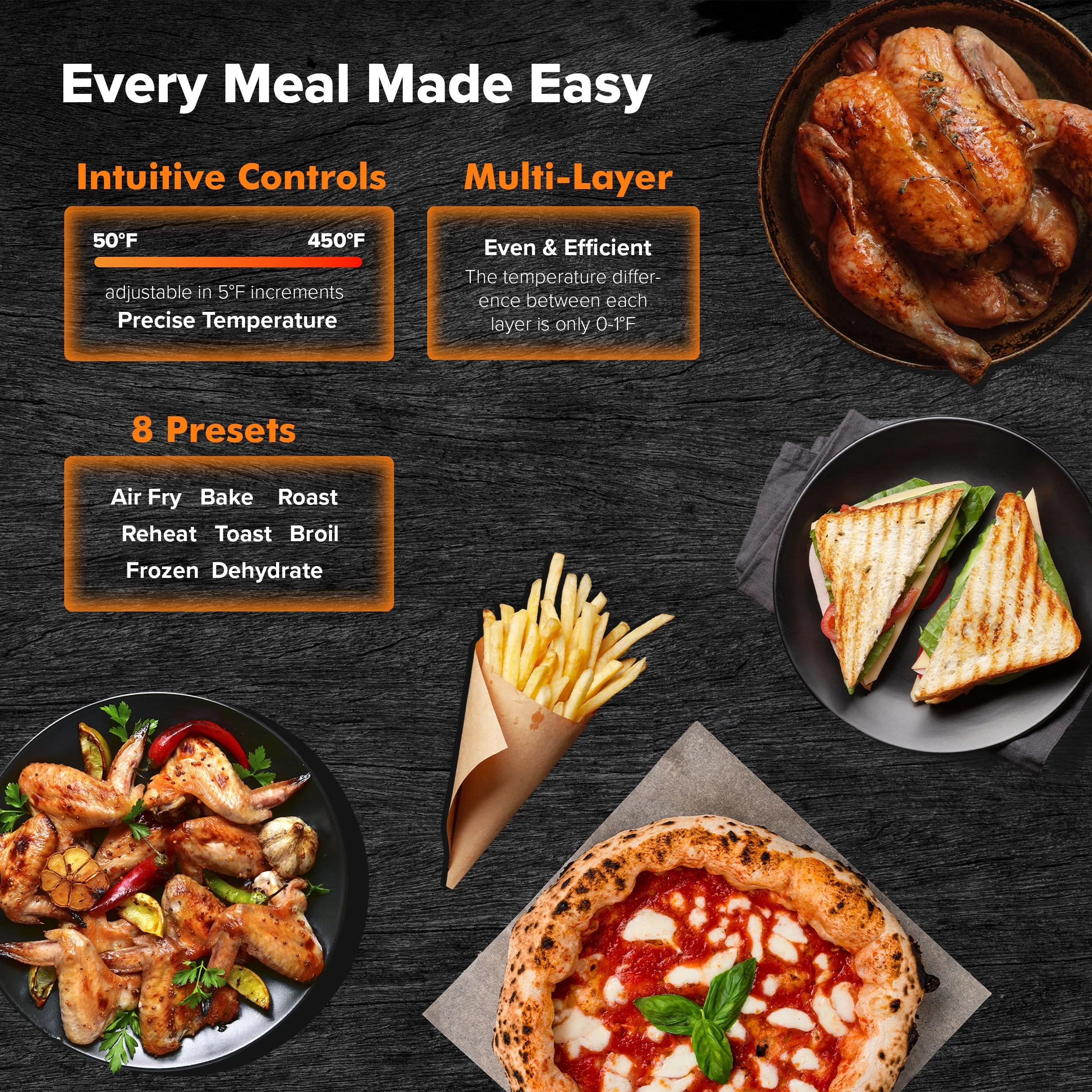 Nuwave Pro Toaster Oven & Air Fryer, 1800W Oven & Air Fryer Combo, Convection Toaster Oven