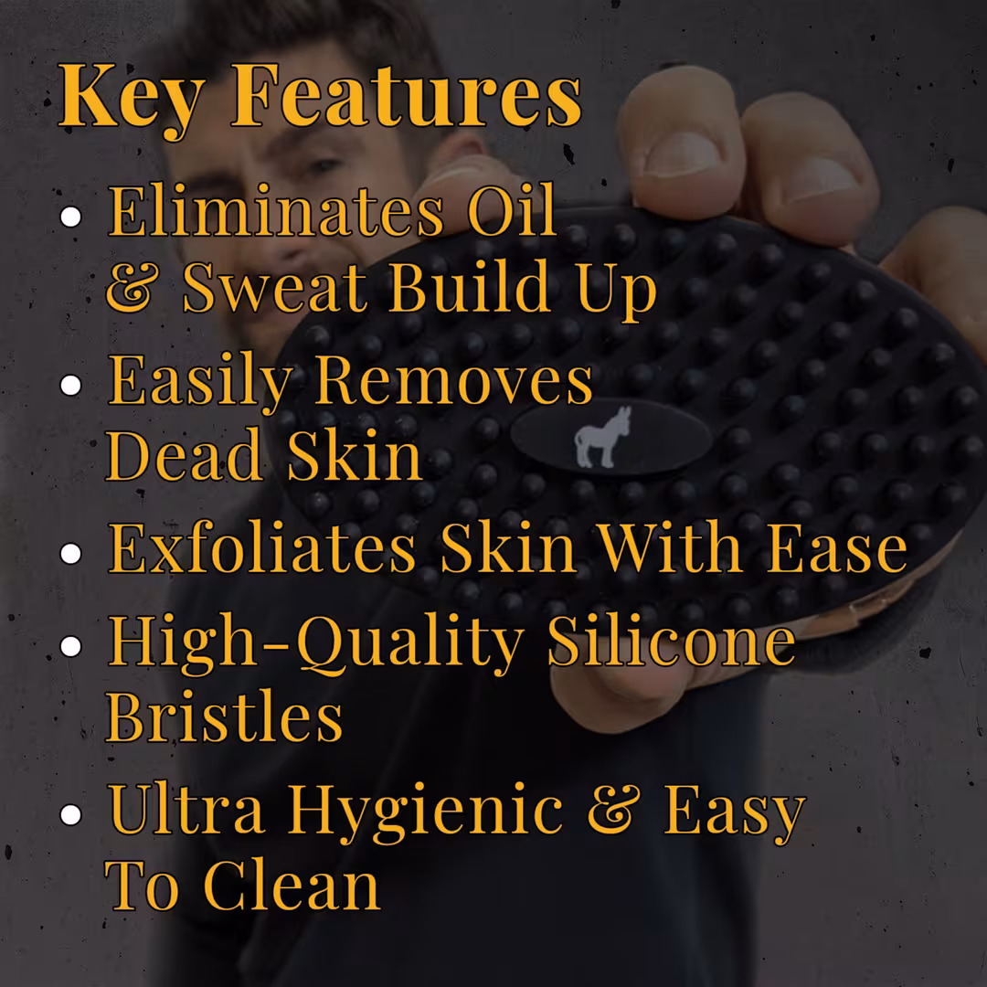 Pete & Pedro  Bath & Body Two-Sided Massaging Scrub Shower Brush