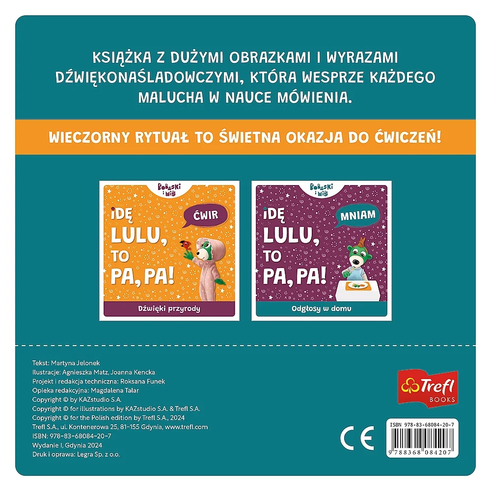 Książka Bobaski I Miś, Idę Lulu To Pa, Pa! Dźwięki Wieczoru