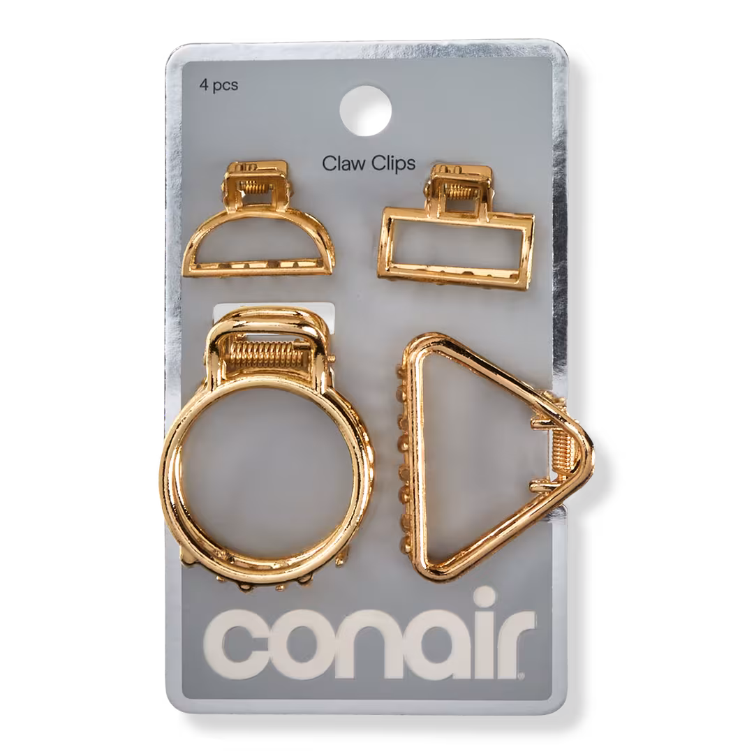 Conair Accessories  Mixed-Shape Metal Claw Clips