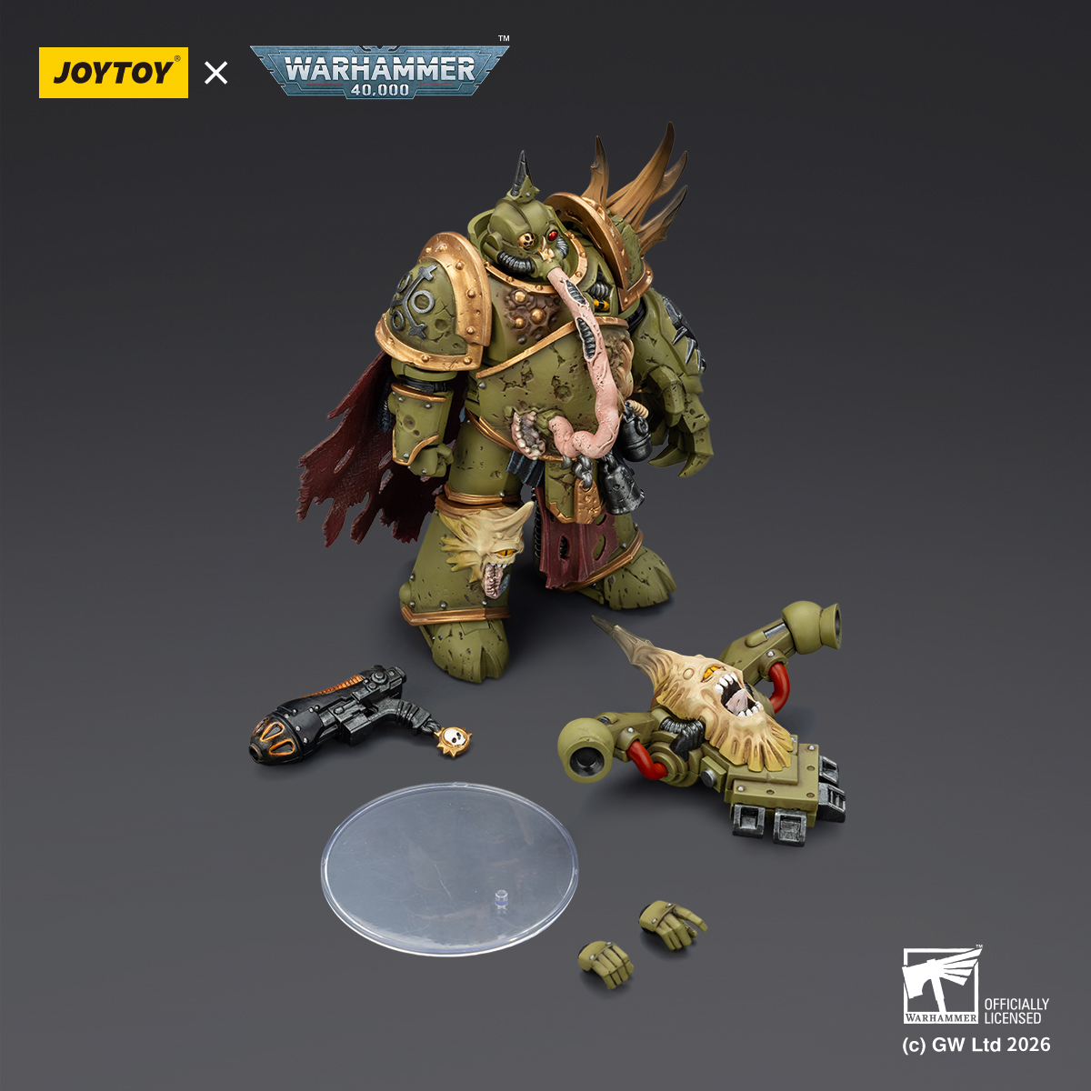 JOYTOY Warhammer 40k 1: 18 Death Guard Plague Marines - JOYTOY WORLD