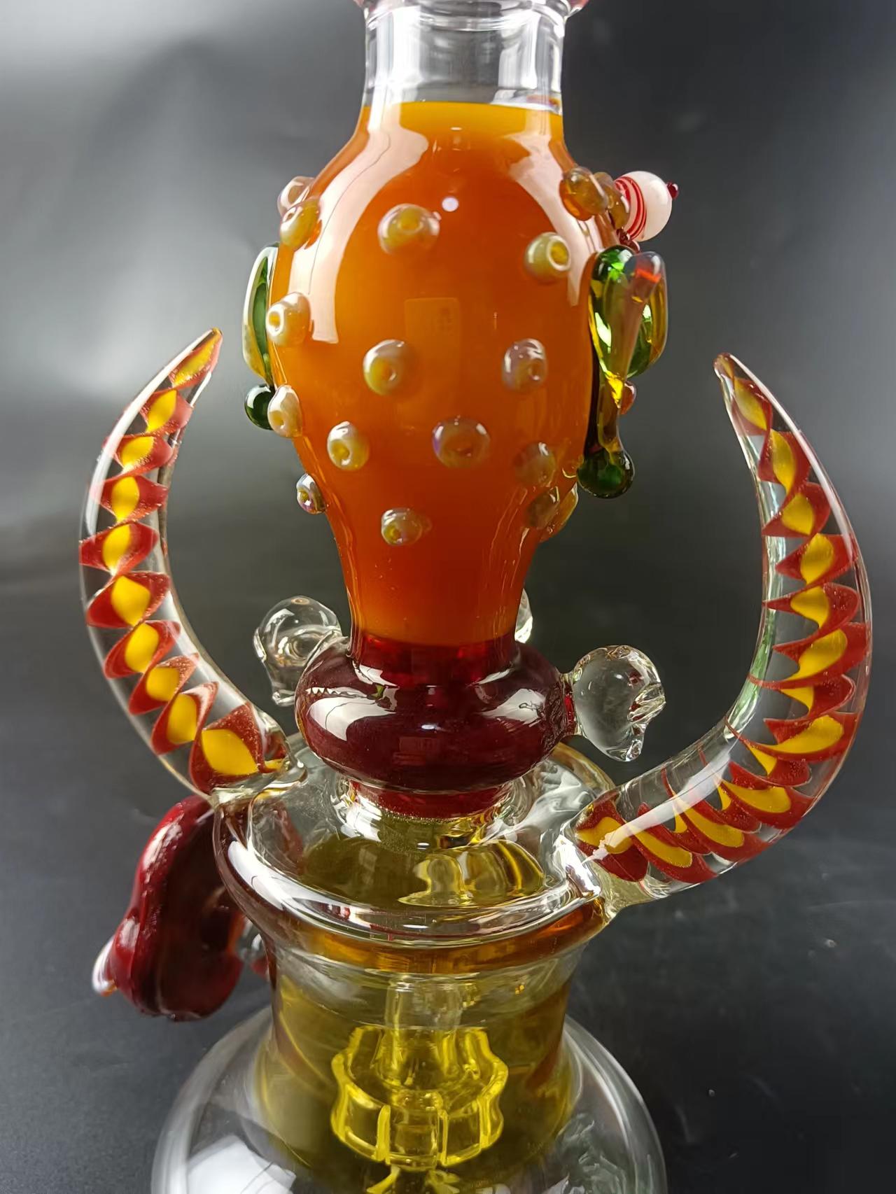 11 Monster Showerhead Perc Glass Bong