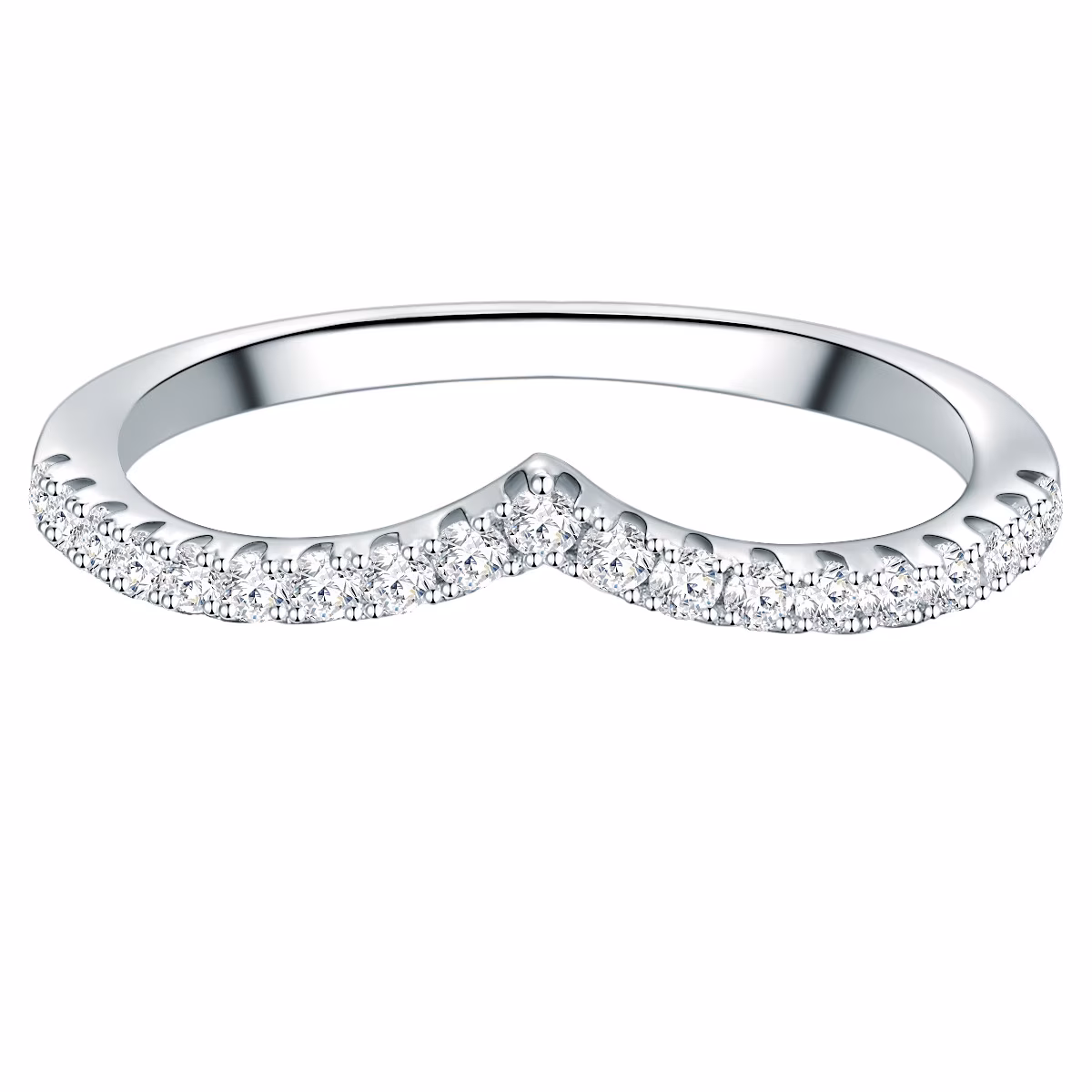 Ring Sterling Silber Zirkonia in Silber
